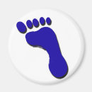 Recherche de empreinte du pied magnets Bleu