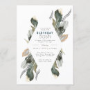 Recherche de plume anniversaire invitations Boho