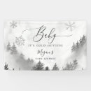 Recherche de forêt de pin posters Baby shower d'hiver