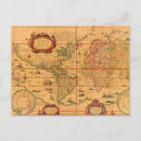 Recherche de carte vintage du monde cartes postales Coloré