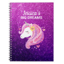 Recherche de licorne rose carnets Moderne