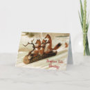 Recherche de renard vintage vœux cartes Neige