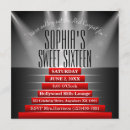 Recherche de de tapis rouge 16ans anniversaire invitations Sweet sixteen