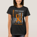 Recherche de leucémie tshirts Orange