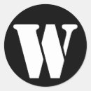 Recherche de lettre w autocollants Alphabet