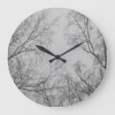 Recherche de arbres noirs et blancs horloges Oiseaux