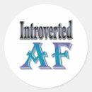 Recherche de solitaire autocollants Introvertir