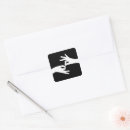 Recherche de langue signes autocollants Noir