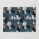 Recherche de lune loup cartes postales Mignon