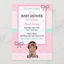 Recherche de douche ethnique de bébé invitations Rose