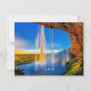 Recherche de belle cascade vœux cartes Nature