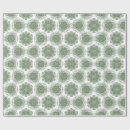 Recherche de mandala floral papier cadeau Vert