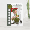 Recherche de d anniversaire humour golf cartes invitations Golfeur