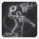 Recherche de joueur de basket autocollants Toute personne