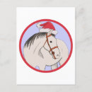 Recherche de chevaux de noël cartes postales Équestre