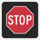 Recherche de stop sign autocollants Rouge