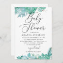 Recherche de succulent baby shower invitations Floral