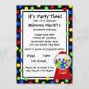 Recherche de bubble gum invitations Bonbon
