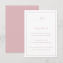 Recherche de rose clair invitations Monogramme