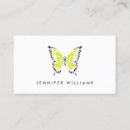Recherche de papillon jaune cartes visite Maquillage
