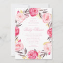 Recherche de rose pastel baby shower invitations Fleur