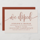 Recherche de elopement mariage invitations Nous avons fui