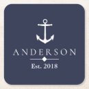 Recherche de nautical dessous de verres Bleu marine