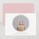 Recherche de birth horizontales 11x16 invitations Rose