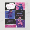 Recherche de guerrier ninja invitations Garçons