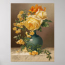 Recherche de rose orange posters Vase
