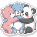 Recherche de amour panda autocollants Dessin