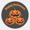 Recherche de visage citrouille halloween autocollants Jack o'lantern