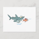 Recherche de requin drôle cartes postales Mer