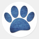 Recherche de pattes bleues autocollants Empreintes de pattes