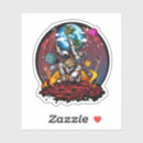 Recherche de homme sur la lune autocollants Espace