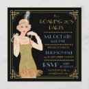 Recherche de flapper invitations Noir