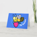 Recherche de abeille drôle vœux cartes Illustration
