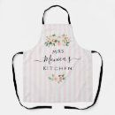 Recherche de rayure florale tabliers Cuisine