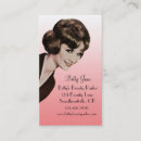 Recherche de vintage salon coiffure cartes visite Maquillage