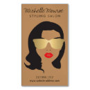 Recherche de belle fille cartes visite Salon de beauté