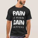 Recherche de gain de gymnase tshirts Douleur