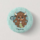 Recherche de taureau badges Kawaii