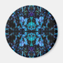 Recherche de motif psychédélique magnets Bleu