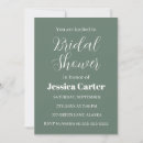 Recherche de sage green bridal shower invitations Moderne