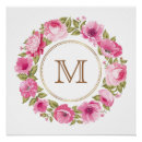 Recherche de monogramme posters Fleurs
