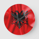 Recherche de drapeau albanie horloges Patriotique