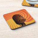 Recherche de microphone dessous de verres Rétro