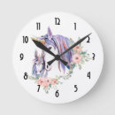 Recherche de jolie aquarelle horloges Violet