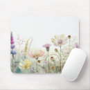 Recherche de champ des fleurs tapis souris Bleu