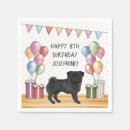 Recherche de chien carlin serviettes Anniversaire